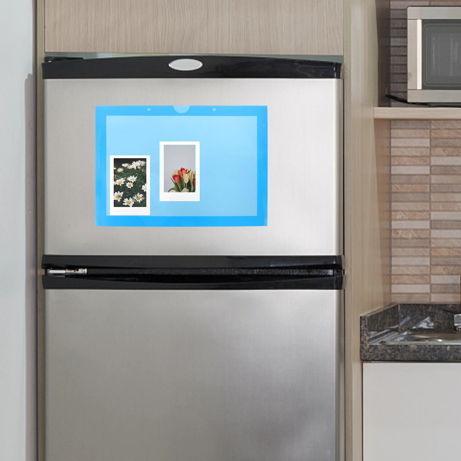 

Refrigerator Magnet Photo Frames Magnetic Hood Picture Holder Household Office Fridge