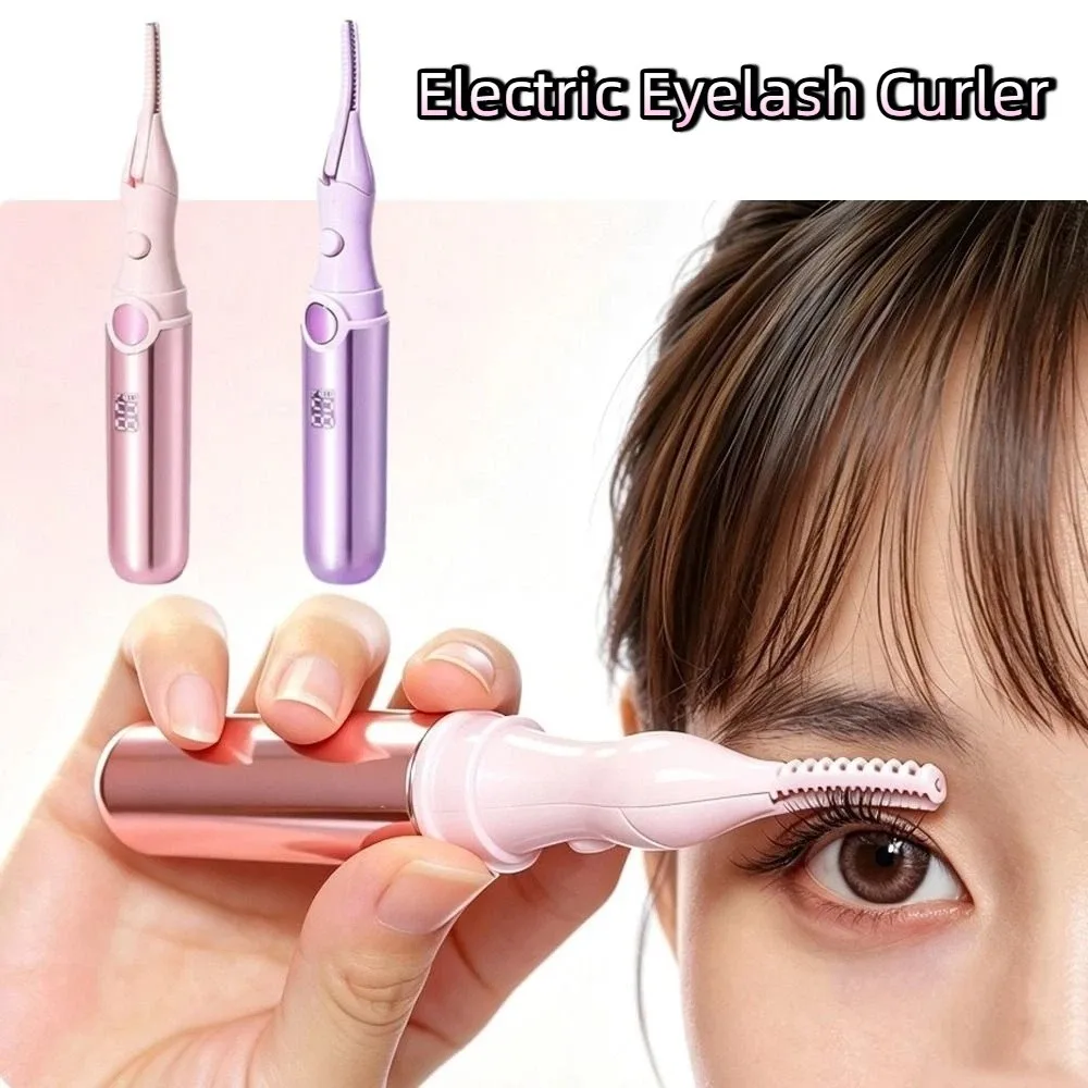 Lasting Curling Electric Eyelash Curler Wide Angle Fast Heating Heated Eyelash Curler USB Charging 3 Modes