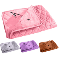 USB Smart Electric Heated Blanket Outdoor Travel Rechargeable Heated Heat Shawl Mat Office Throw Warmer Blanket Cushion