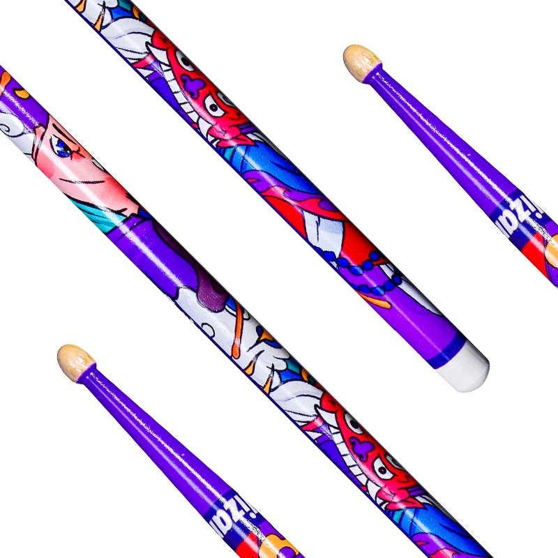 HUN 5A "Han Xiaozi" America Hickory 5A Chinese National Trend Series Drumsticks, 5A Solid Walnut Wood Professional Drum Sticks - view 4