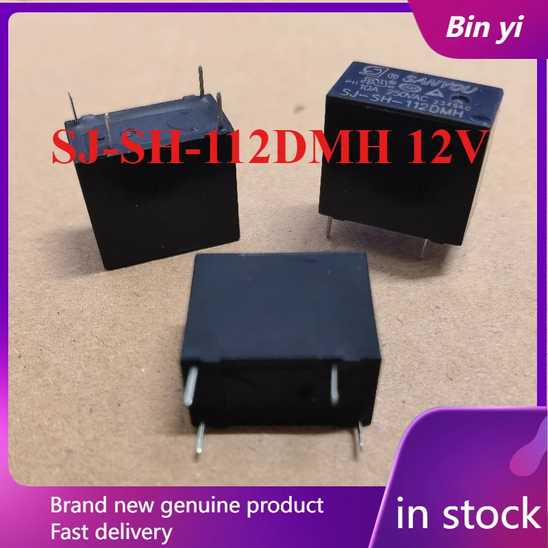 OEM 1pcs/lot SJ-SH-112DMH 12V 10A 4pins Sanyou Relay