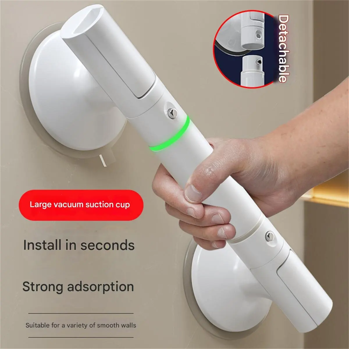 

Bathroom handrail railing elderly toilet non-slip safety handle elderly household toilet punch-free suction cup handle