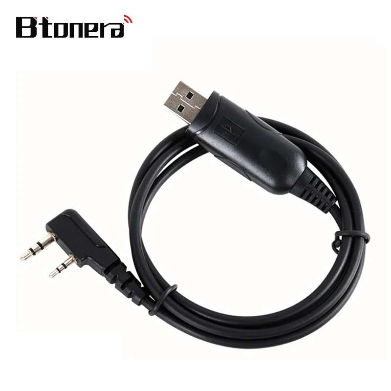 Btonea-cable de programación USB para walkie-talkie, línea de frecuencia de escritura, compatible con Spring UV-5R 888S, UV82, portátil, bidireccional