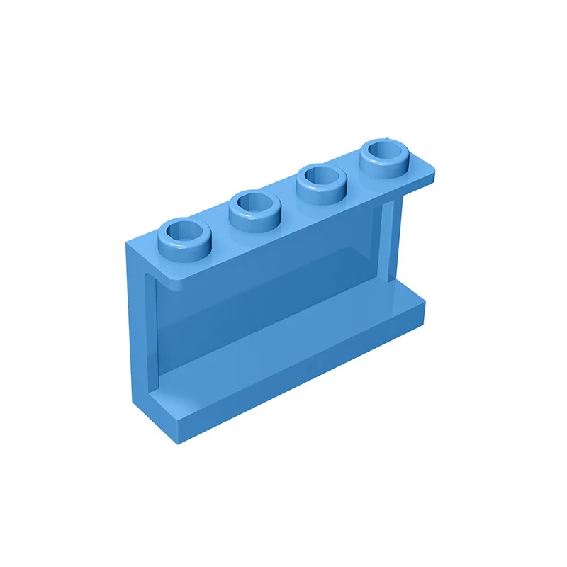 Gobricks GDS-787 Panel 1x4x2 with Side Supports - Hollow Studs - 1x4x2 Wall panels compatible with lego 14718 children's toys