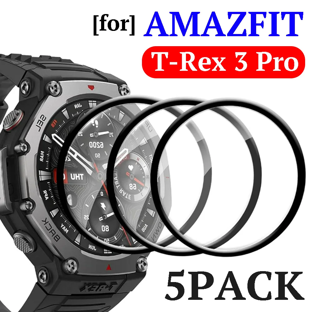 

HD прозрачная мягкая защитная пленка против царапин для Amazfit T-Rex 3 Pro, защитная мягкая пленка из ПММА для Amazfit T-Rex 3 Pro, не стекло