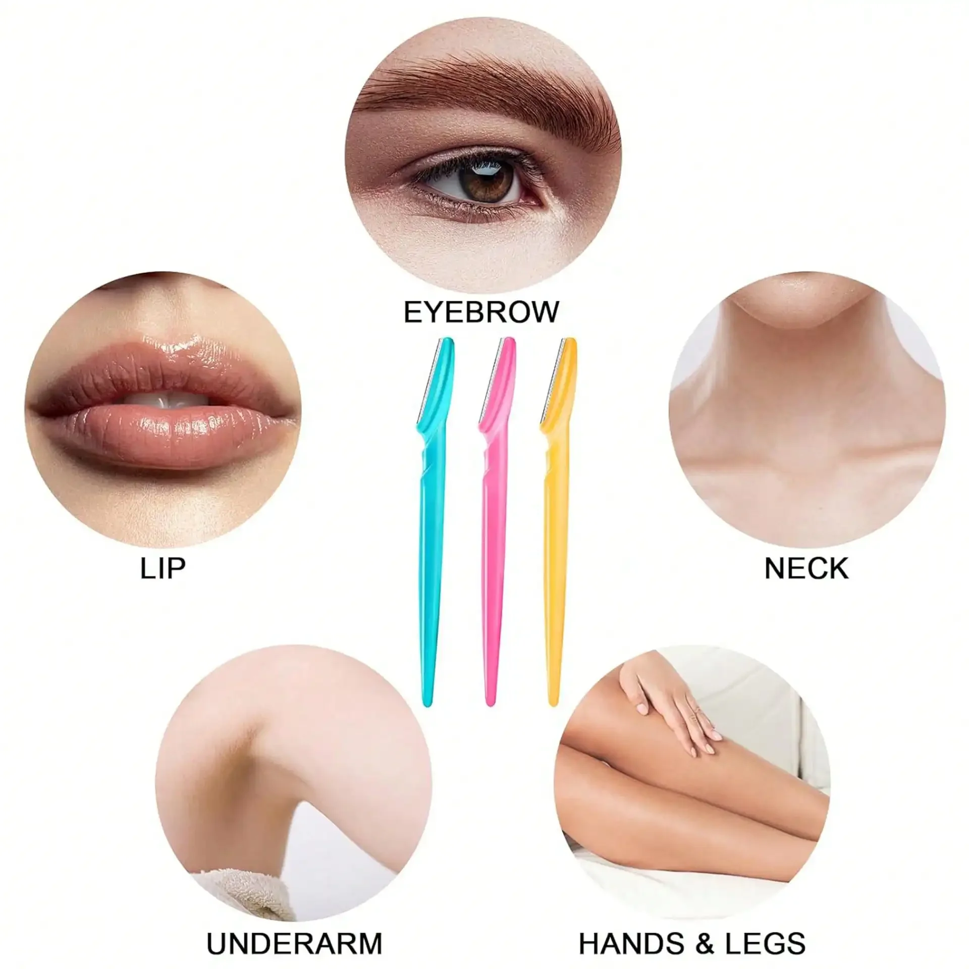 Popular 30 Canned Macro Eyebrow Trimmer Eyebrow Scraper Anti-Scratch Canned Beauty Eyebrow Scraper Blade Beauty Tool