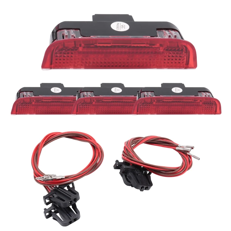 4Pcs Car LED Door Warning Light Welcome Projector For Golf 6 7 Jetta MK5 MK6 Passat B6 B7 CC TIGUAN Scirocco