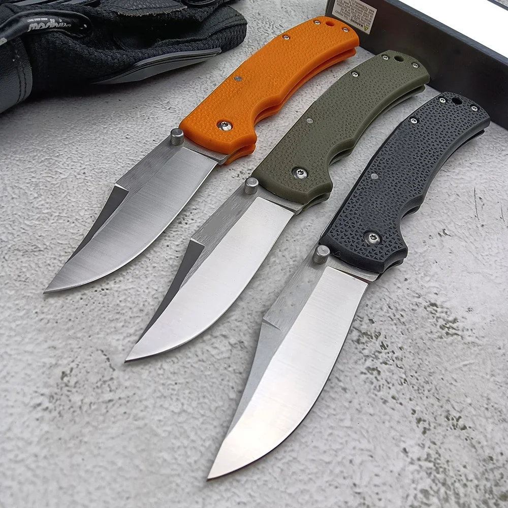 Outdoor Cold DOUBLE Hunter Folding Knife 8Cr13Mov Blade Nylon Glass Fibre Handles Multifunction EDC Tactical Camping Tools