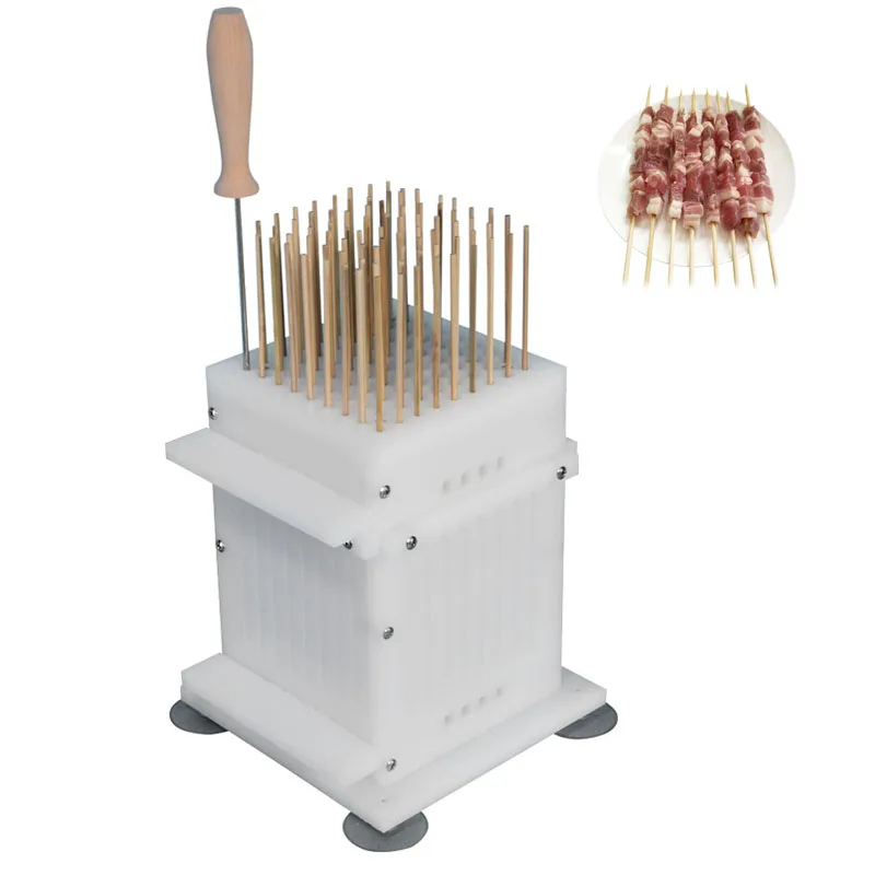 Manual Mutton Beef Meat Skewers Machine Lamb Skewer String Device Household Meat Skewer Kebab Maker Kitchen Tools