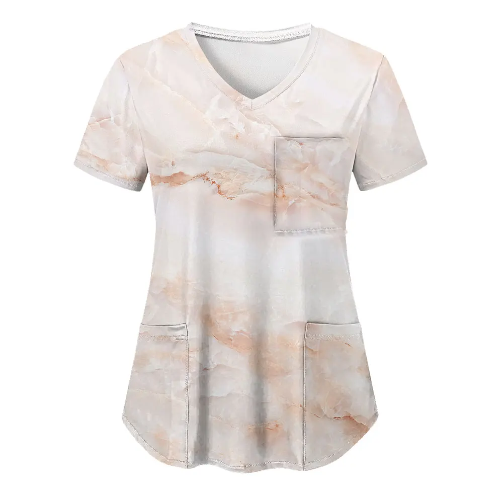 3D-printen Stijlvolle mooie medische uniformen Vrouwen verpleegkleding Schoonheidskostuum Verpleegster Arts Tandarts Werkkleding Klinische tops