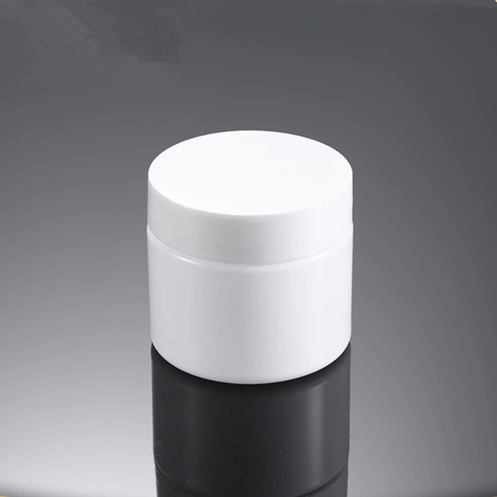 20 قطعة/الحزمة 50 جرام كريم جرة حاوية ماكياج بلاستيكية بيضاء عينة صندوق مستحضرات التجميل جرة ماكياج فارغة وعاء زجاجات إعادة الملء #1