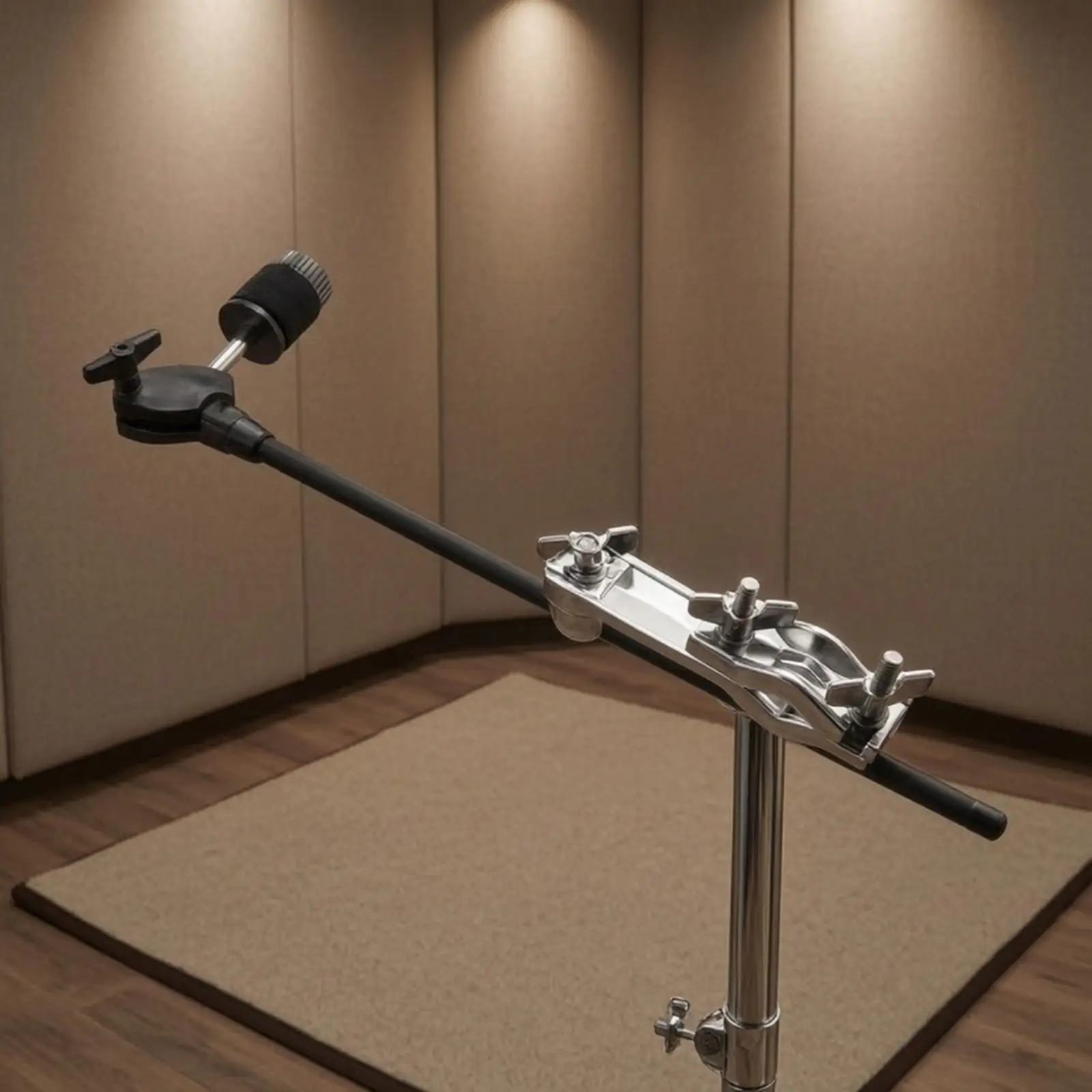 Drum Rack Accessory Sturdy Drum Rack Expansion Clamp with Support Rod Secure for Drummers, Percussionists, Live Performance