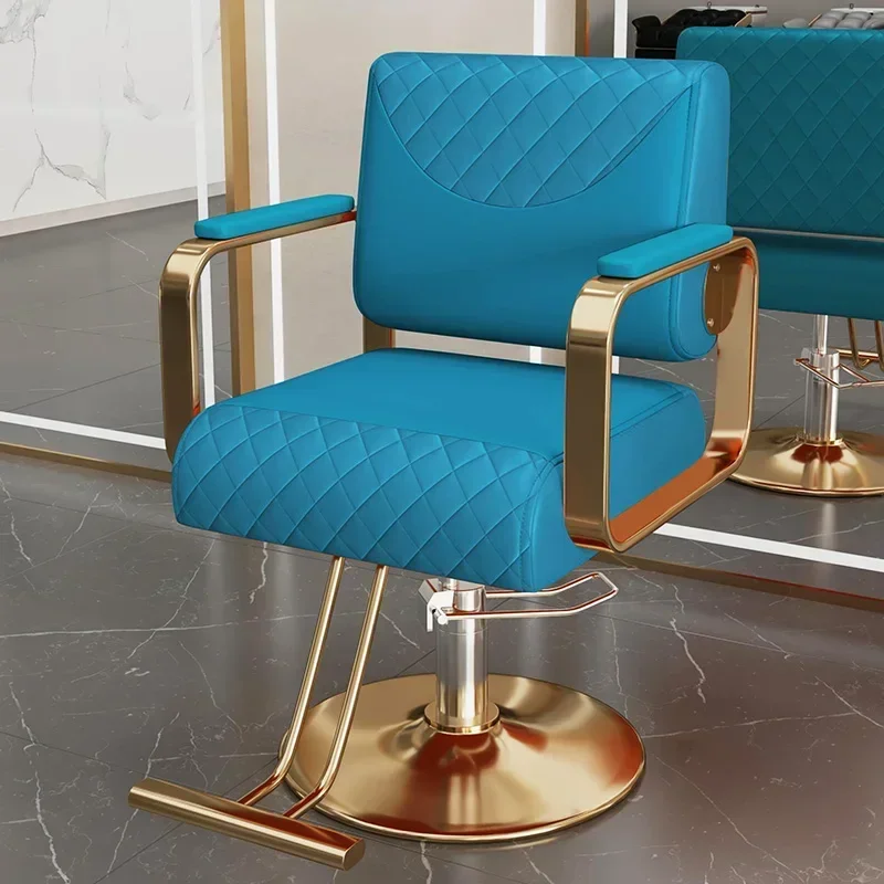 

Barber Shop Man Hairdressing Chair Decoration Cosmetic Salon Chairs Professional Armchairs Wheel Aesthetic Electric Eyelash
