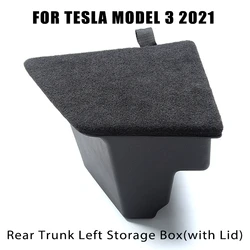 Baule posteriore Lato Sinistro Scatola di Immagazzinaggio Per Il 2020- 2023 Tesla Modello 3 Spazio Estintore Partizione Decorazione Accessori Auto