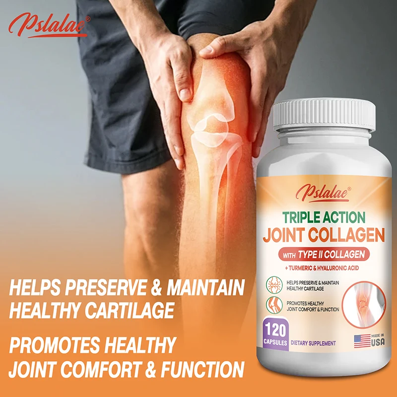 Triple Action Joint Collagen with Type II Collagen - Promotes Joint Health & Comfort,Relieves Pain,Rebuilds,Preserves Cartilage