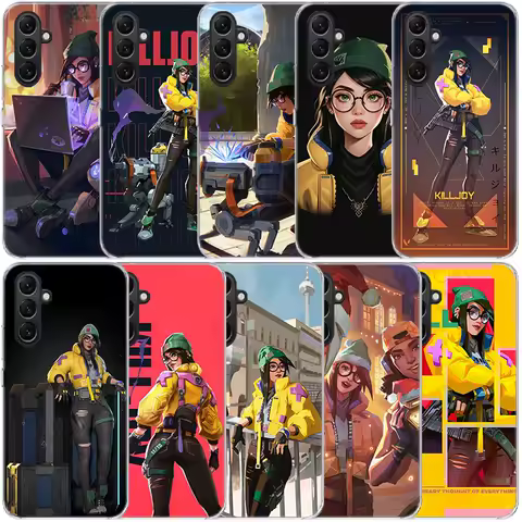 Valorant Killjoy Clear Phone For Samsung Galaxy A52S A42 A32 A22 A12 A02S A70 A50 A40 A30 A20 A20E A71 A51 A41 A31 A10 A21S A11