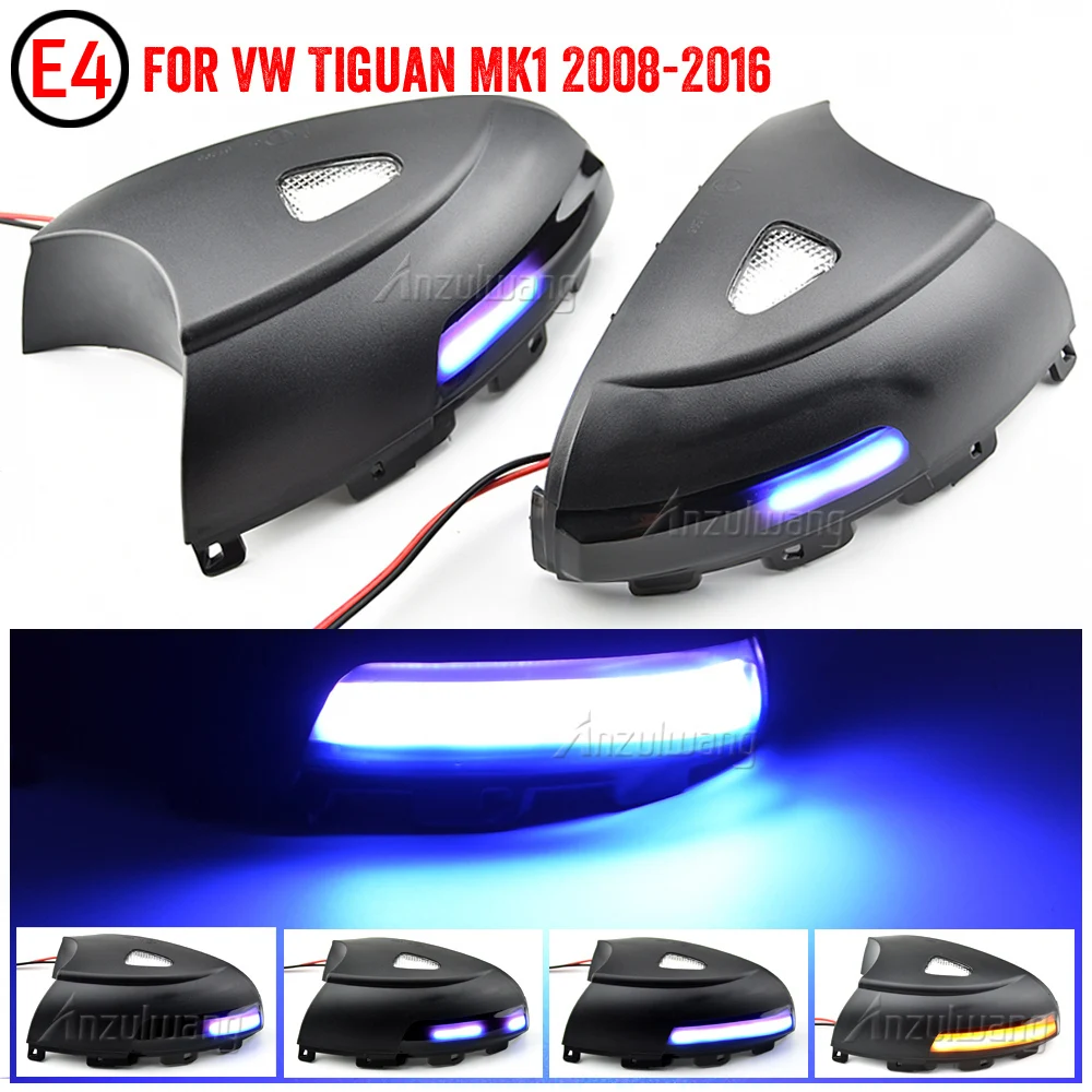 

For VW Tiguan MK1 2008 2009 2010 2011 2012 2013-2016 LED Dynamic Turn Signal Light Flasher Flowing Water Blinker Flashing Light