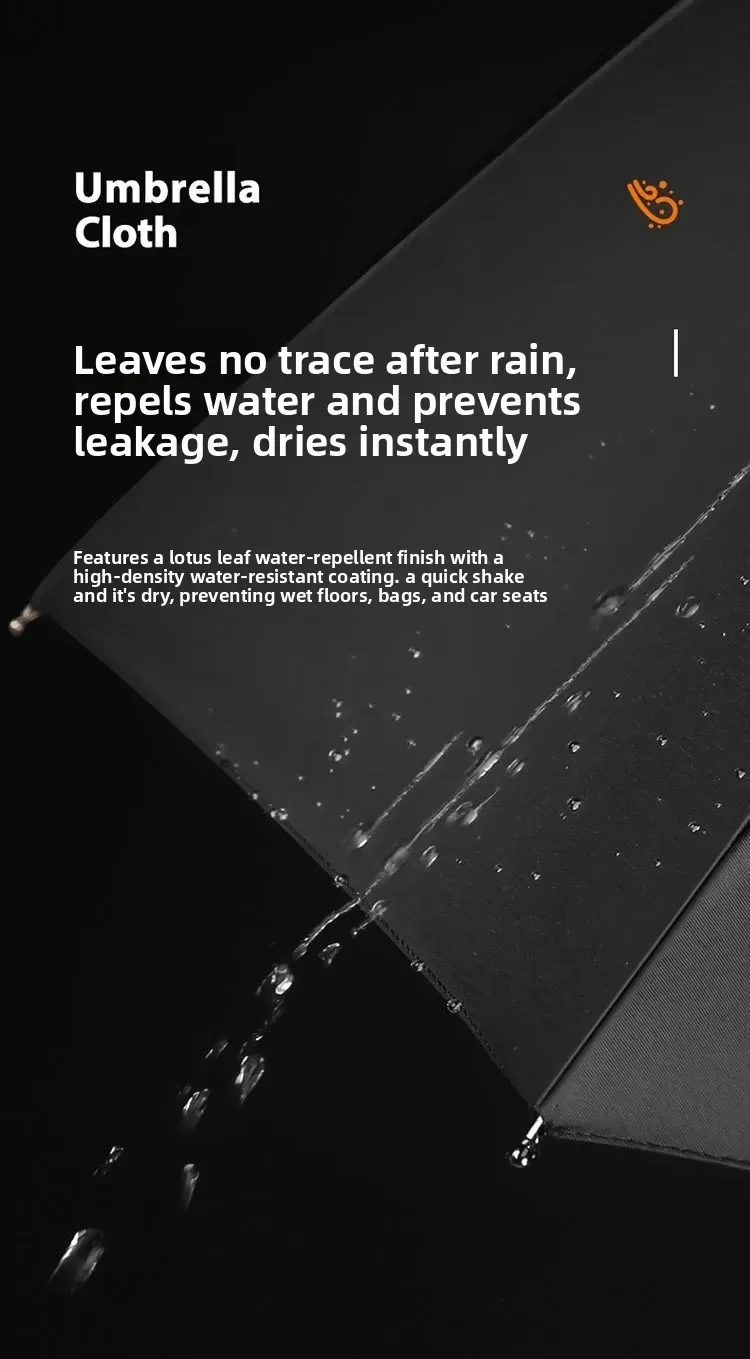 Extra Large Reinforced Wind-resistant Rain-resistant Dual-purpose UV-resistant Fully Automatic Ring-buckle Umbrella
