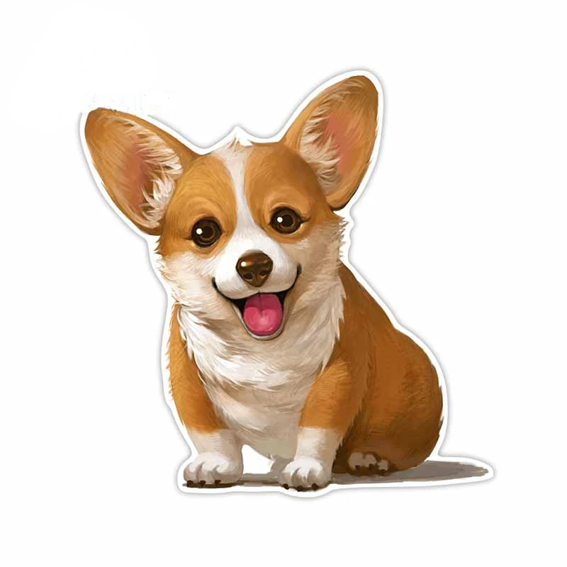 

Corgi Dog Cute Car Stickers Car Wrap Decals Windows Door Camper Decoration