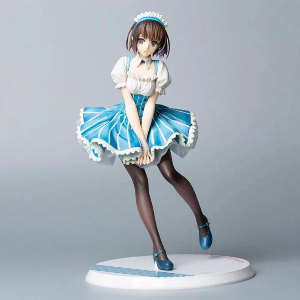 24cm Saenai Heroine no Sodatekata Fine Kato Megumi 1/7 Maid ver Japanese Anime PVC Action Figure Toy Game Collectible Model Doll