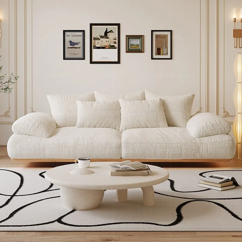 أريكة صف مستقيم معلقة جديدة لعام 2025، أريكة قماشية حديثة وبسيطة لثلاثة أشخاص في غرفة المعيشة #3