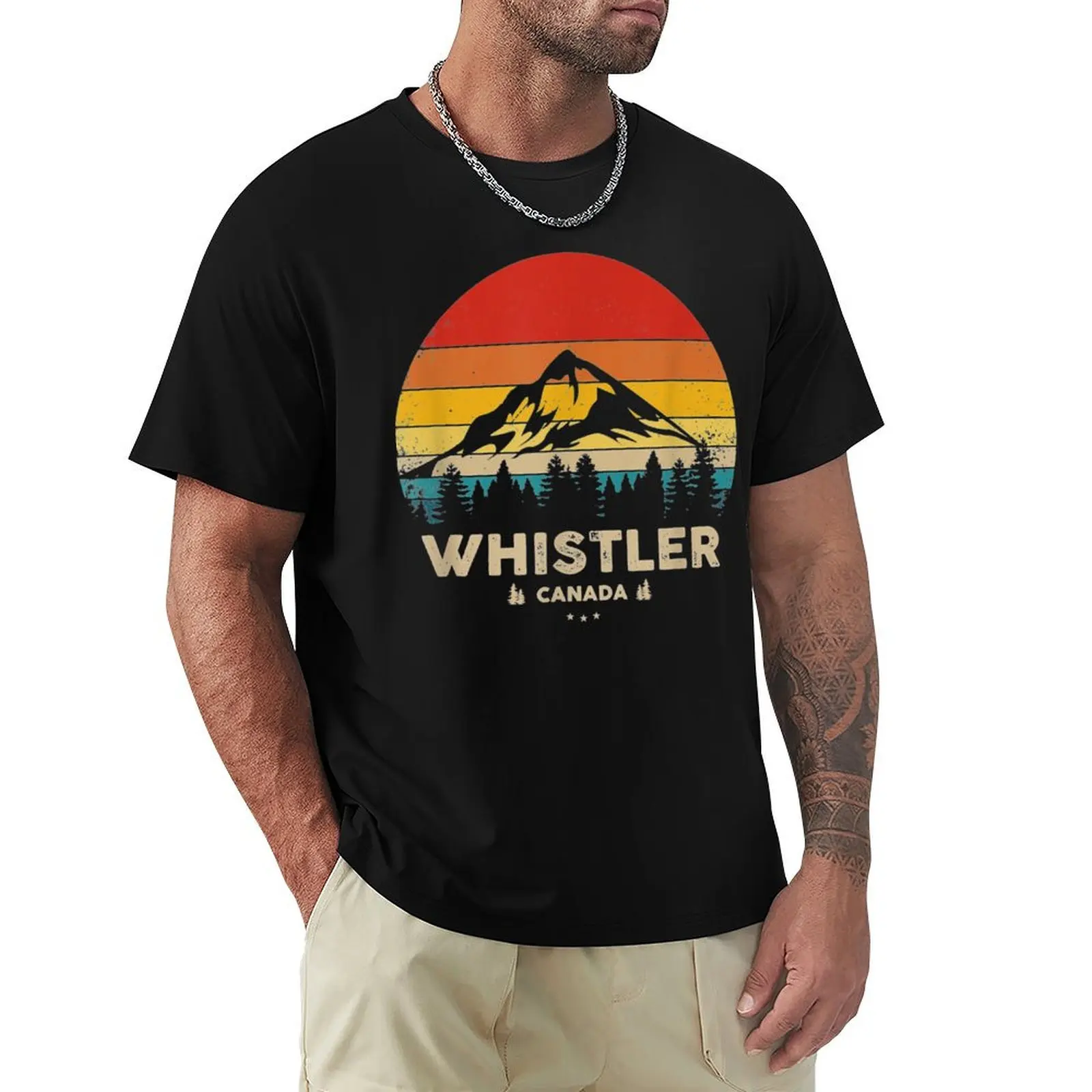 Whistler Souvenir Canada Vacation Reminder Funny T-Shirt anime clothes tops quick-drying plus sizes funny t shirts for men