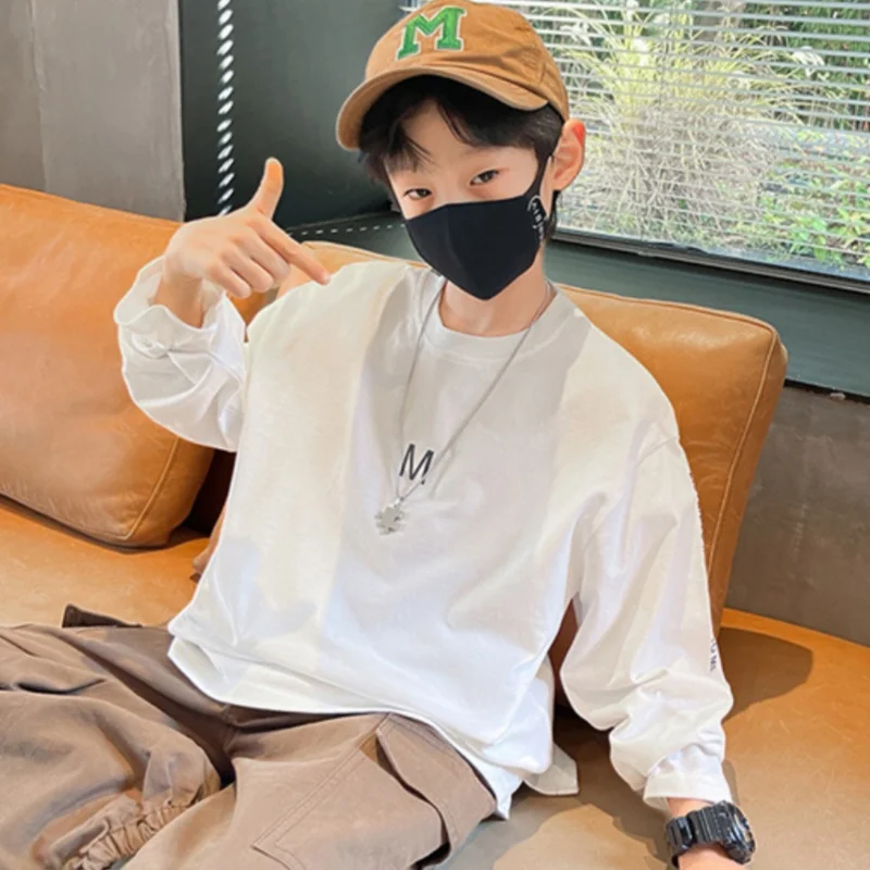 

Boys Hoodies Sweatshirts Cotton Tops Outwear 2024 Solid Spring Autumn Kids Long Sleeves Sport Children's Clothing