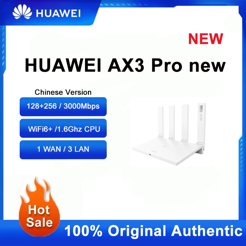 Chinese Version HUAWEI AX3 Pro new WS7206-17 WiFi 6+ Gigabit 3000Mbps Repeater Amplifier Mesh WiFi 4 High Gain Antennas