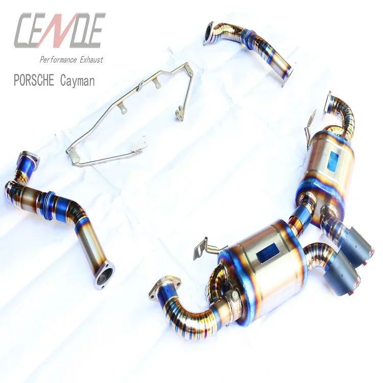 

Flexible Tail Stainless cutout exhaust Muffler Pipe for porsche 981cyaman