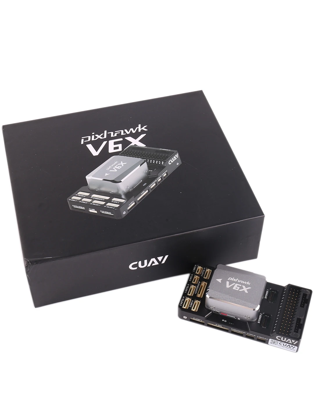 CUAV NEW Pixhawk V6X Customize Carrier Board With Shock Absorbers Integrated 100M Ethernet Remote Control Toys Flight Controller