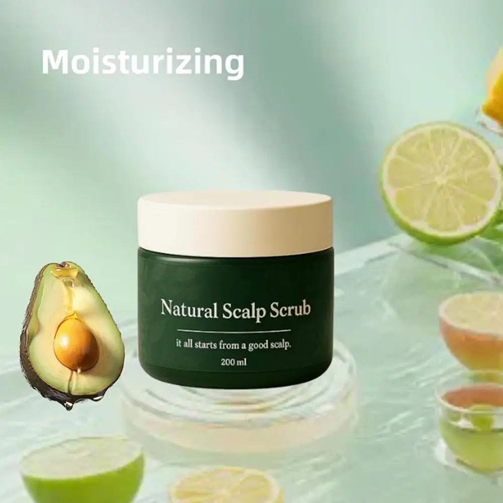 200ml nutritivo couro cabeludo esfoliante nutritivo fortalecedor raízes do cabelo limpeza profunda couro cabeludo calmante esfoliante anti perda de cabelo cuidados com o cabelo