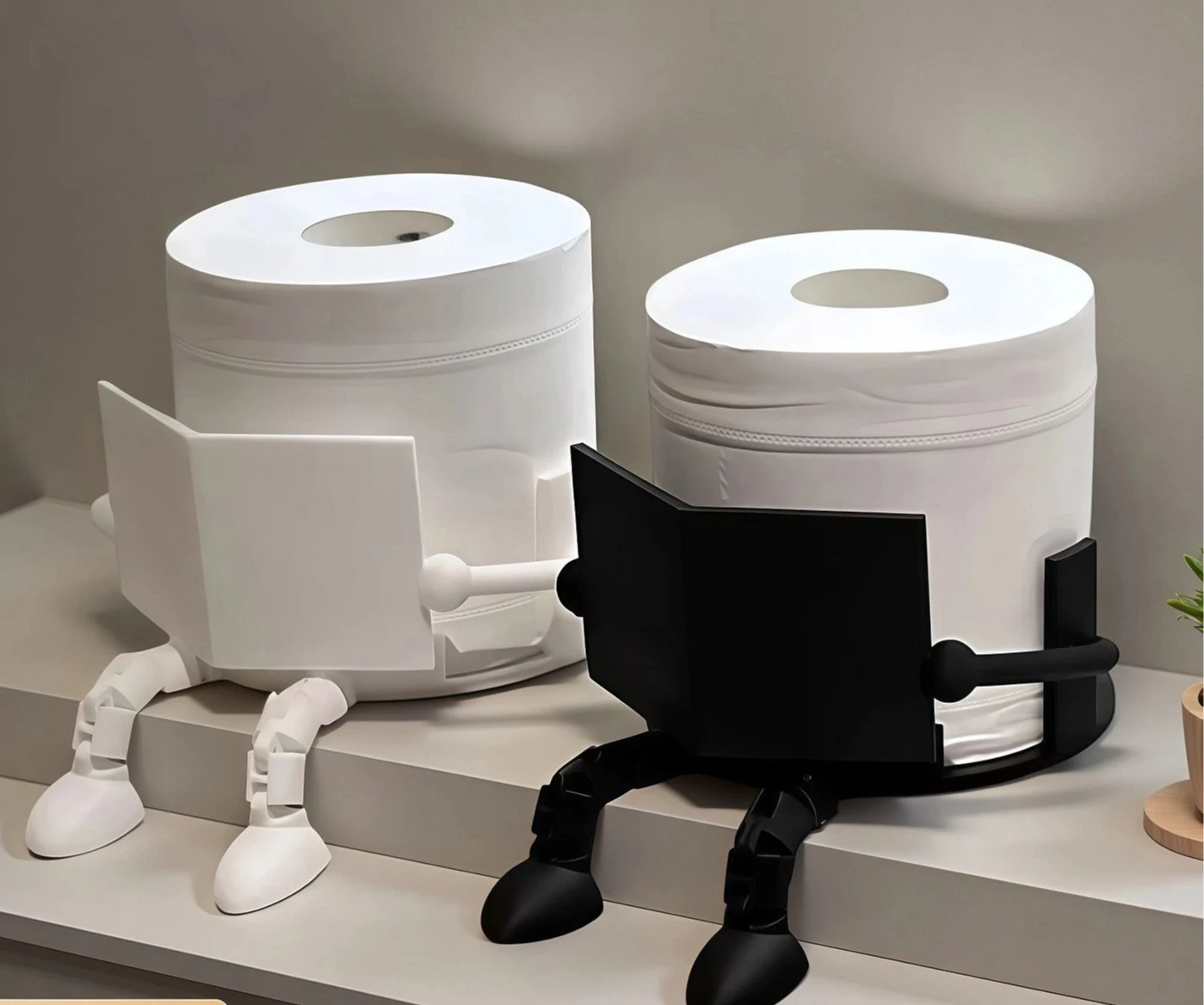 Toilet Paper Holder Fun Storage Tissue Holder Home Decoration Desk Ornament Influencer Style Decorative Ornament Bestseller