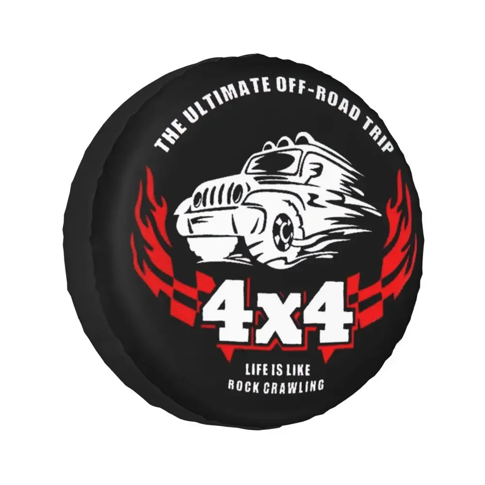 Maßgefertigte Vitara Offroad Ersatzradabdeckung Tasche für Jeep Hummer Auto-Radschutz Zubehör 14" 15" 16" 17" Zoll – Detail 9