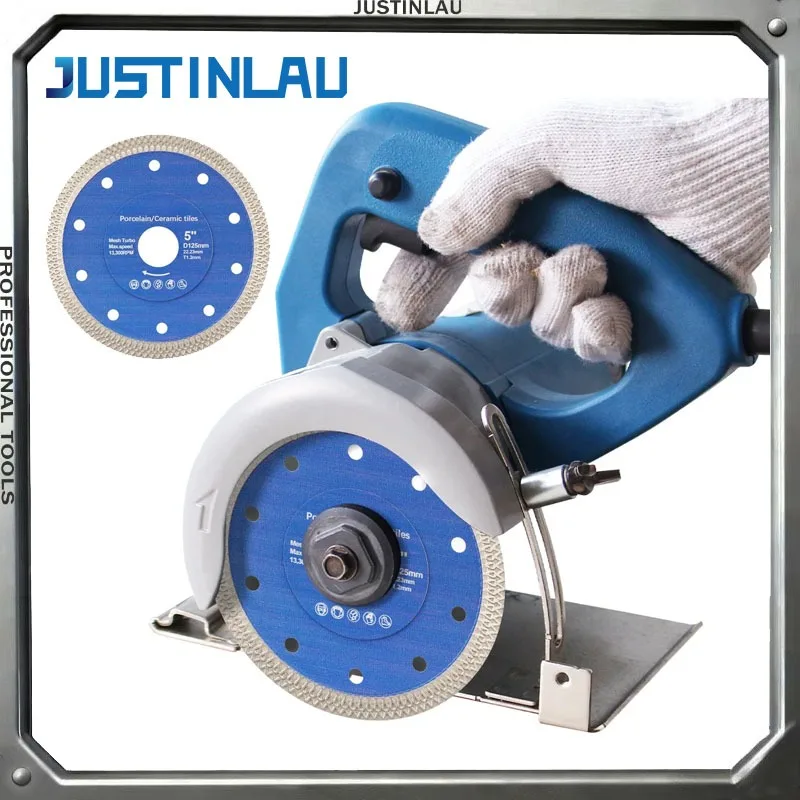 JUSTINLAU Dry Diamond Cutting Saw Blade Ceramic Tile Marble 