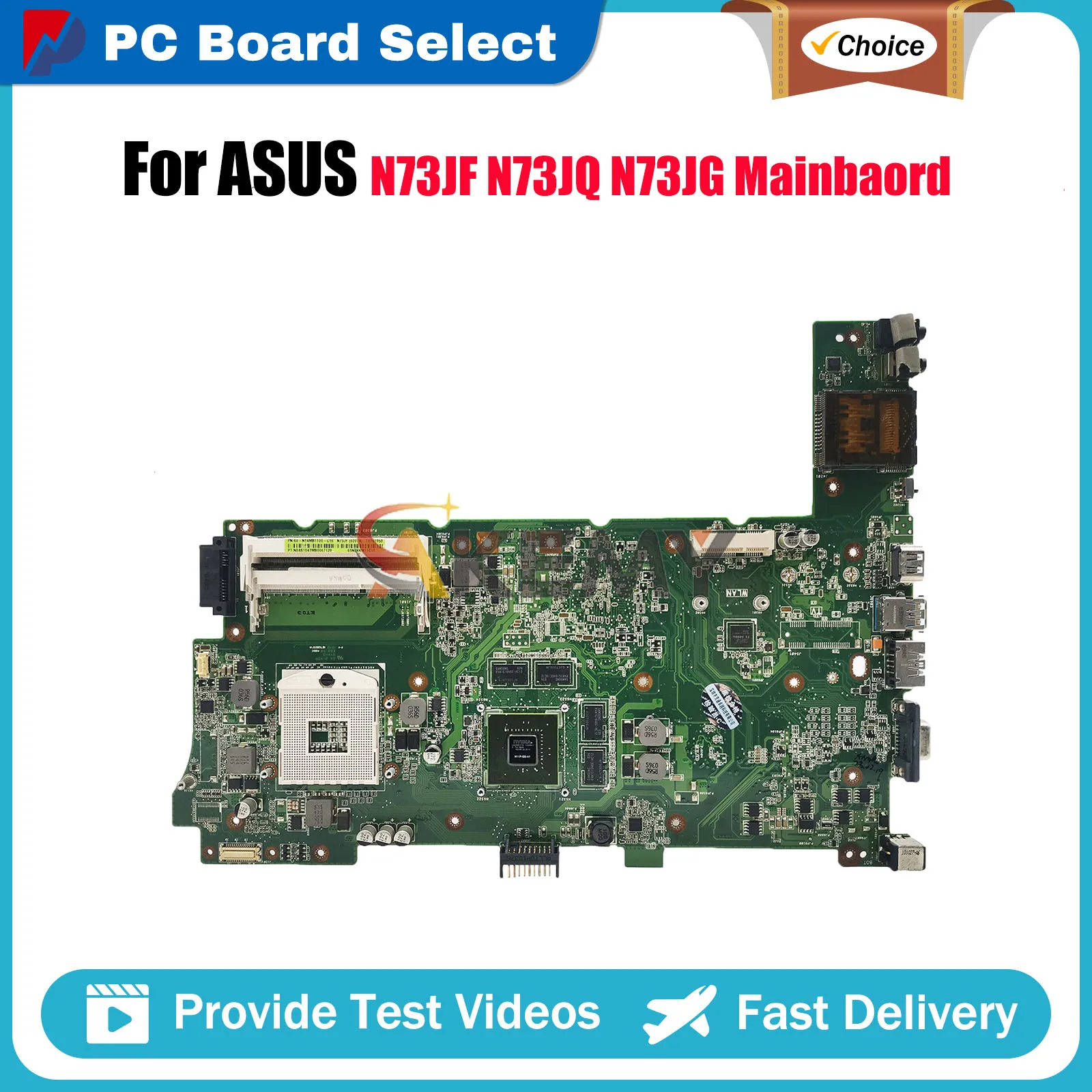 

N73JF Материнская плата для ноутбука ASUS ROG N73JG N73JQ N73J N73JF Материнская плата для ноутбука на складе 100% тестирование ОК быстрая доставка Высочайшее качество