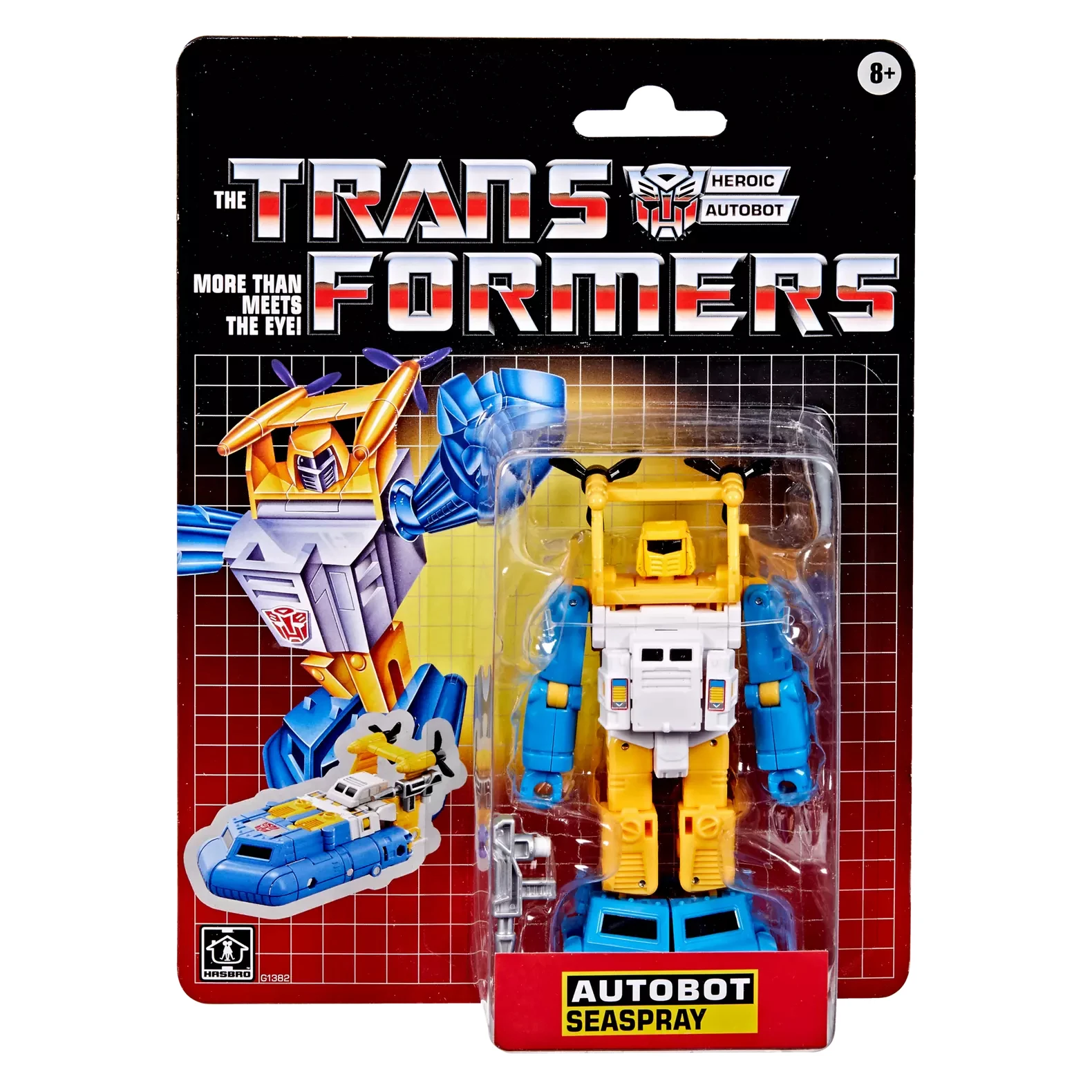 Transformers Toys Retro Cardback Deluxe G1 Autobot Seaspray Action Figure Toy Gift