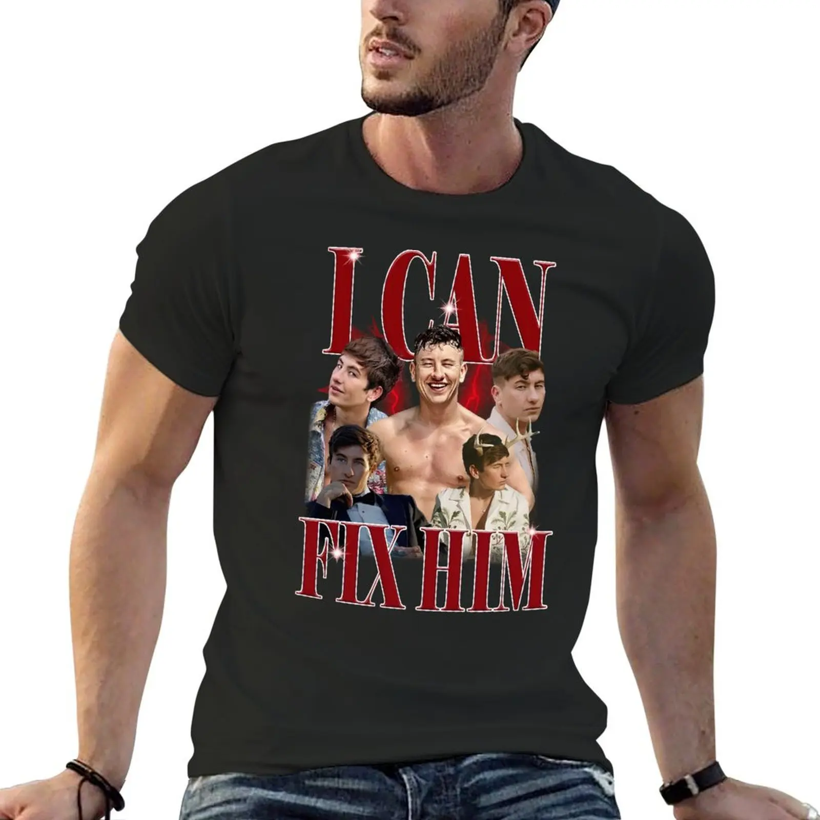 Barry Keoghan I Can Fix Him T-Shirt summer top cheap stuff graphics summer tops men clothing