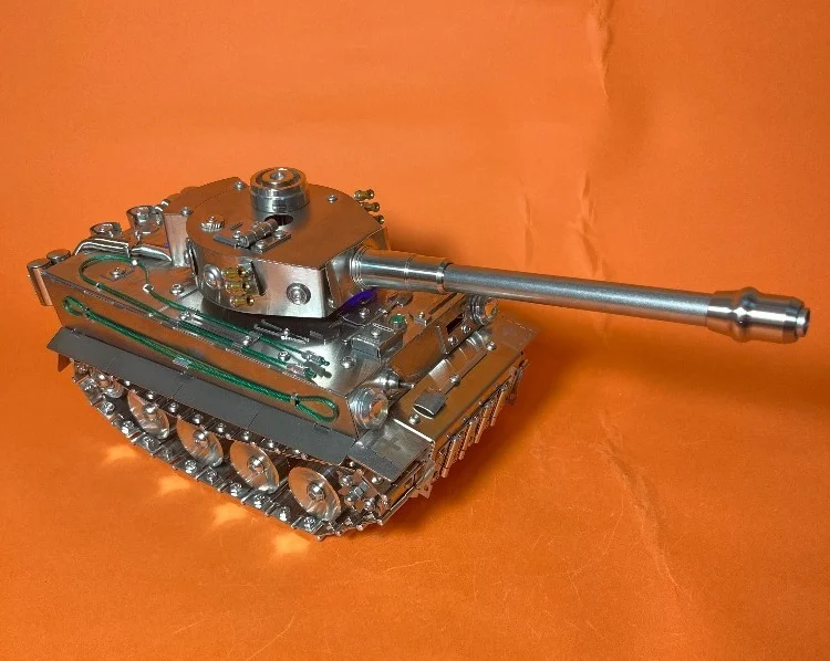Stainless Steel Tiger Remote Control Tank Metal, Tank Military Model, Remote Control Vehicle