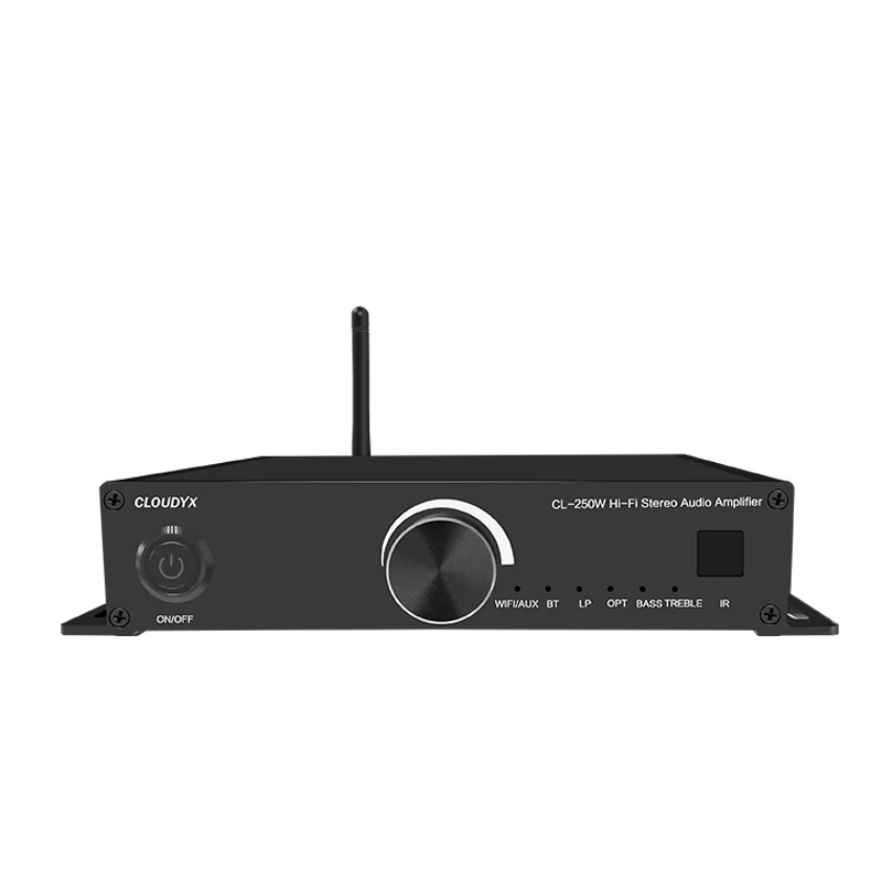 WiFi Stereo Audio Amplifier Dual Band WIFI Bluetooth/OPTICAL/AUX/Vinyl/PHONO MM Audio Input Home Sound System