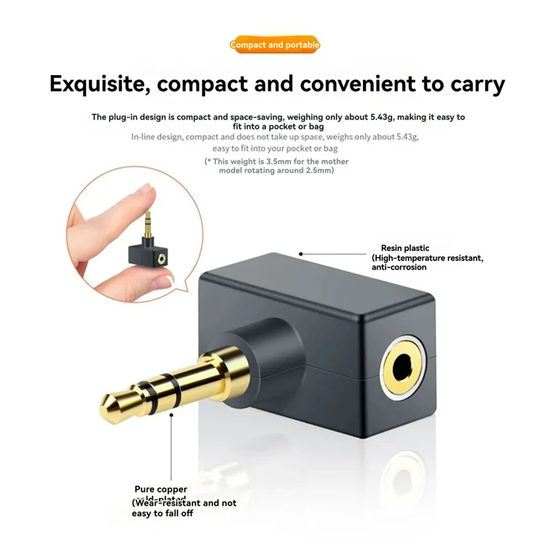 

【ABUP】Audiophile Adapter Connector Male To Female Jack Converters Audio Converter