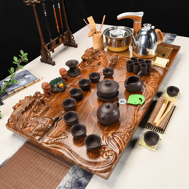 Kung Fu Hospitality Tea Tray Luxury Rectangle Tools Living Room Valet Tea Tray Infuser Service Juego De Te Home Decorationgs