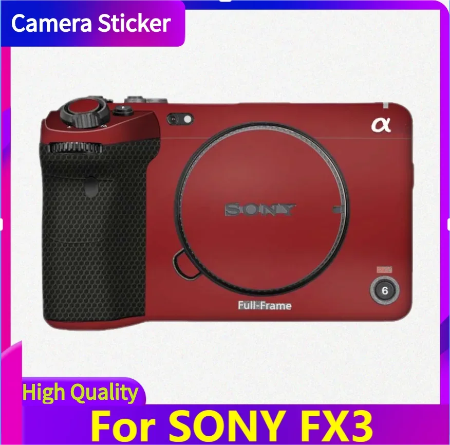 For SONY FX3 Camera Sticker Protective Skin Decal Vinyl Wrap Film Anti-Scratch Protector Coat Sony ILME-FX3 ILMEFX3 FX3 XLR