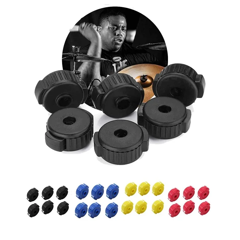 6 stücke Kunststoff-Becken muttern schnell abnehmbare Installation Becken kappe Becken mutter für Percussion Drum Kit Percussion Ersatzteil