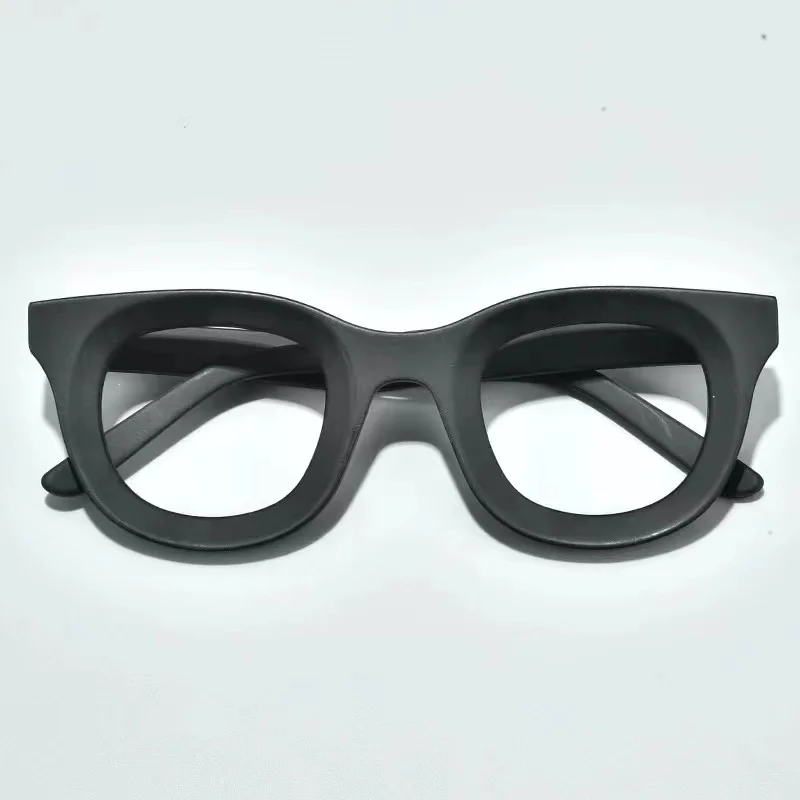 Handmade Retro Square Glasses Frame for Men Women Super Thick Trendy Eyeglasses High-end Quality Acetate Vintag Full Rim Eyewear