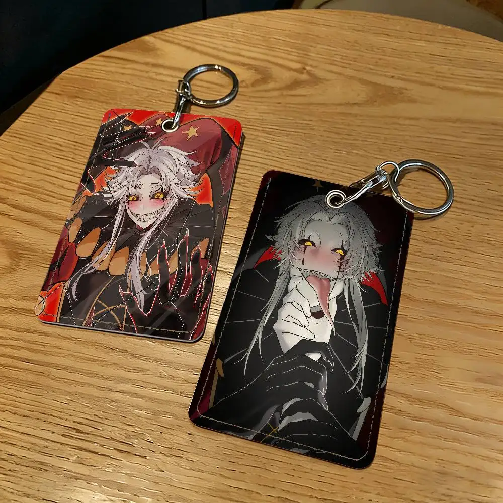 Pierrot Game The Freak Circus Card Holder With Keychain Executive Protection For Bank Credit Subway Bus Case