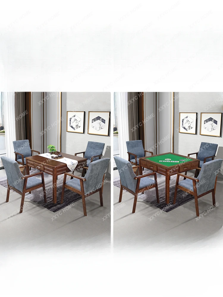 Automatic Dealing Device Poker Shuffling Artifact Solid Wood Dining Table