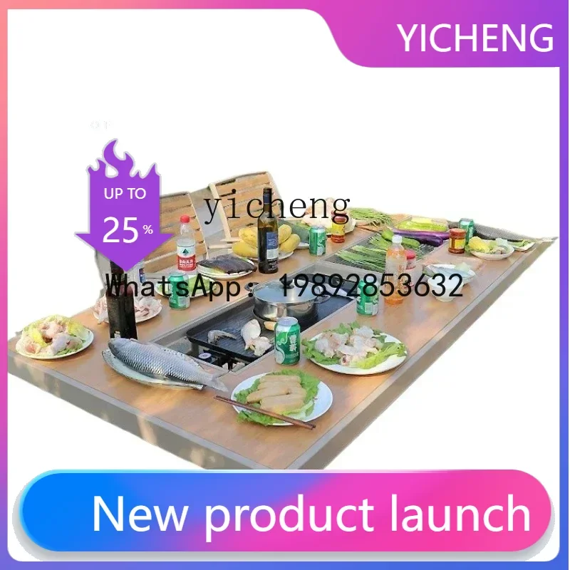 

Комплект уличной мебели X8: стол и стулья для сада, отдыха и барбекю, угольный стол для гриля, роскошный декор для дома