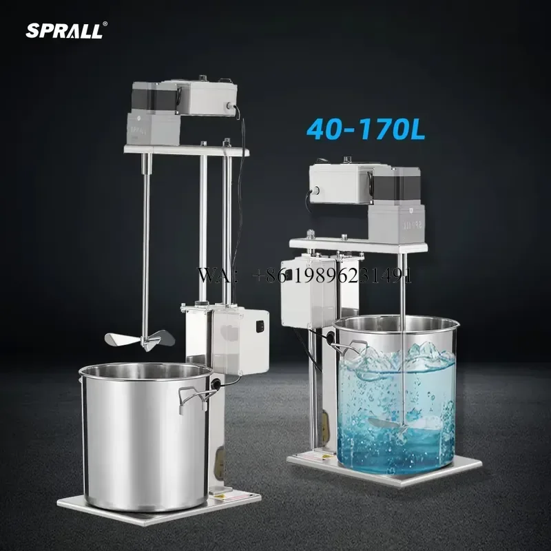 Wmwmnu for SPRALL Trolley Chemical Overhead Agitator Liquid Soap Mixing Paint Color Shampoo Mixer Equipment