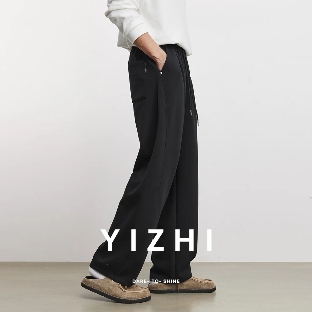 

Мужские брюки Scimitar 280 г, модные, весна 2026, новые, однотонные, свободные, с высокой эластичностью, спортивные, прямые, повседневные