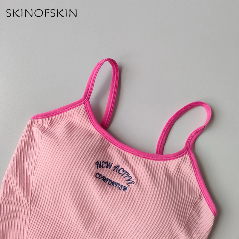 Farbblockierender kleiner Sport-BH mit Trägern für Damen, festem Körbchen, Fitness-BH, Lauf-BH, Beschleunigungs- und Trockentrainings-Yoga-Oberbekleidung – Detail 11